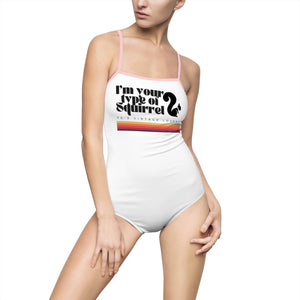 Vintage Squirrel Lovers One-piece Swimsuit