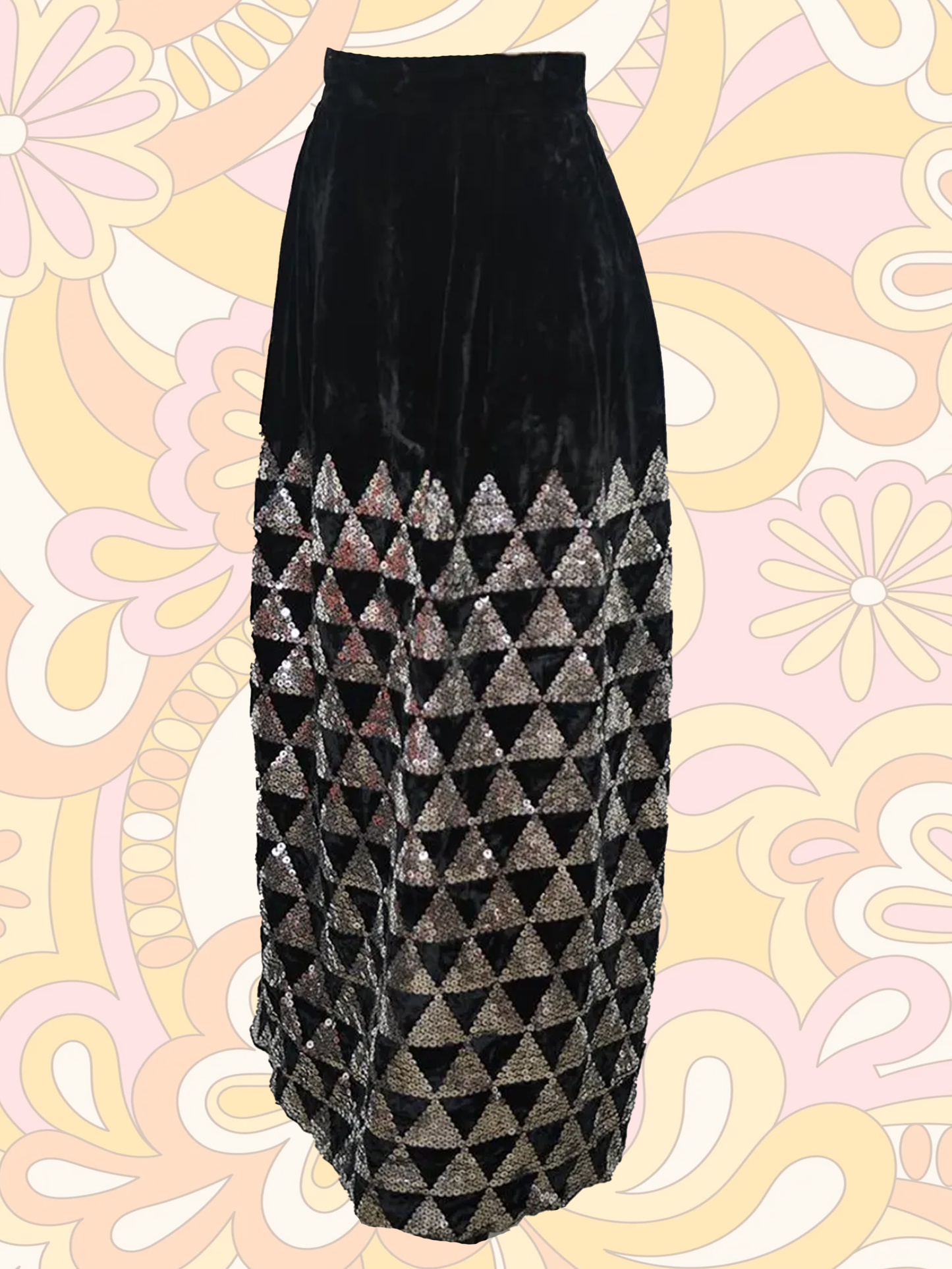 Disco Noir Vintage 70s Velvet Skirt – Lovers Vintage