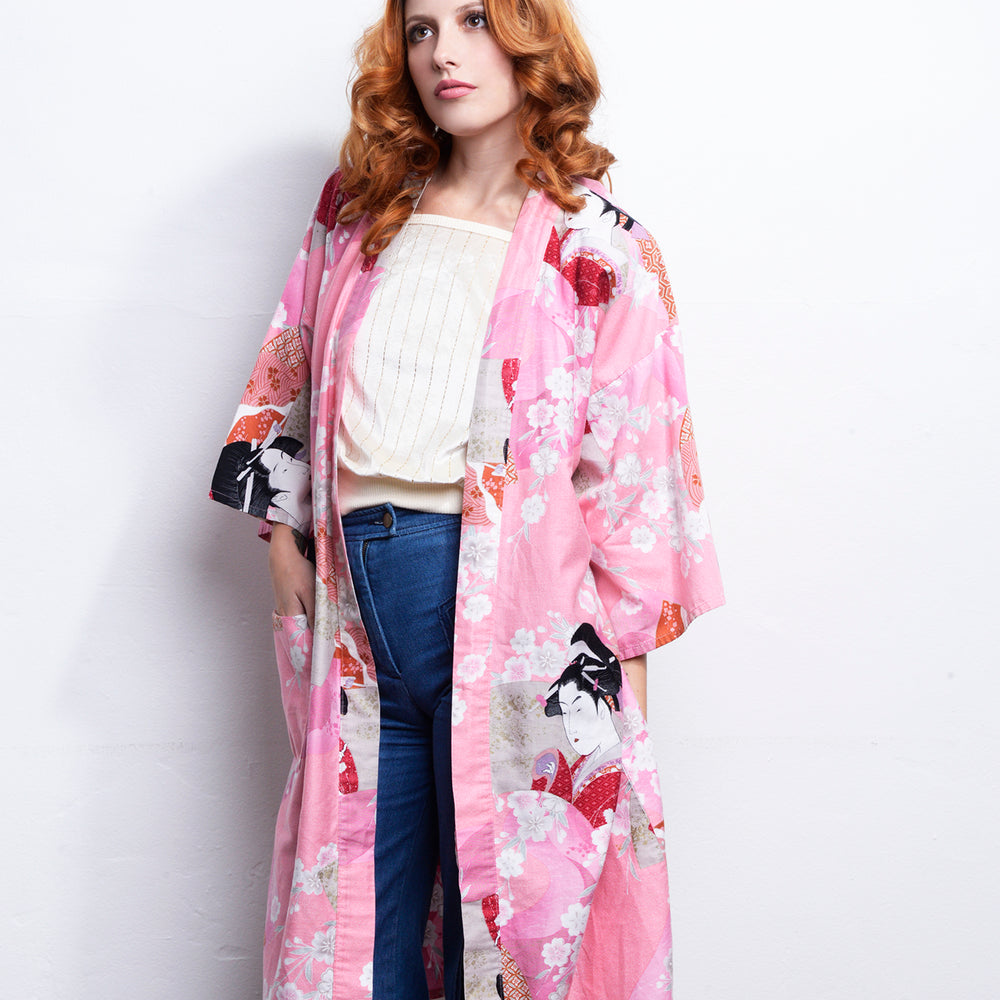 Cherry Blossom Kimono One Size freeshipping - Lovers Vintage