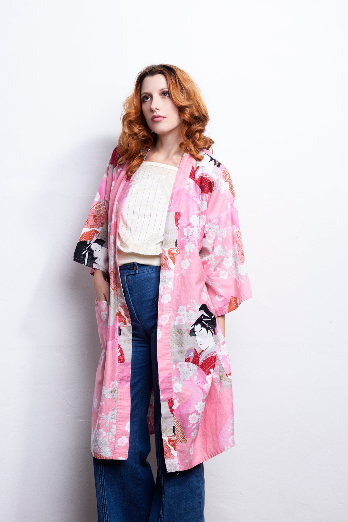 Cherry Blossom Kimono One Size freeshipping - Lovers Vintage