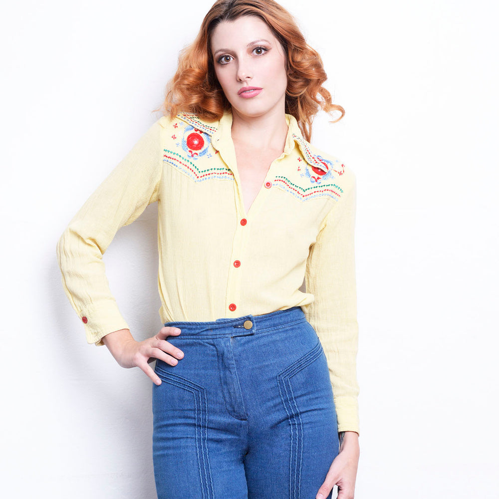70s Embroidered Southwestern freeshipping - Lovers Vintage
