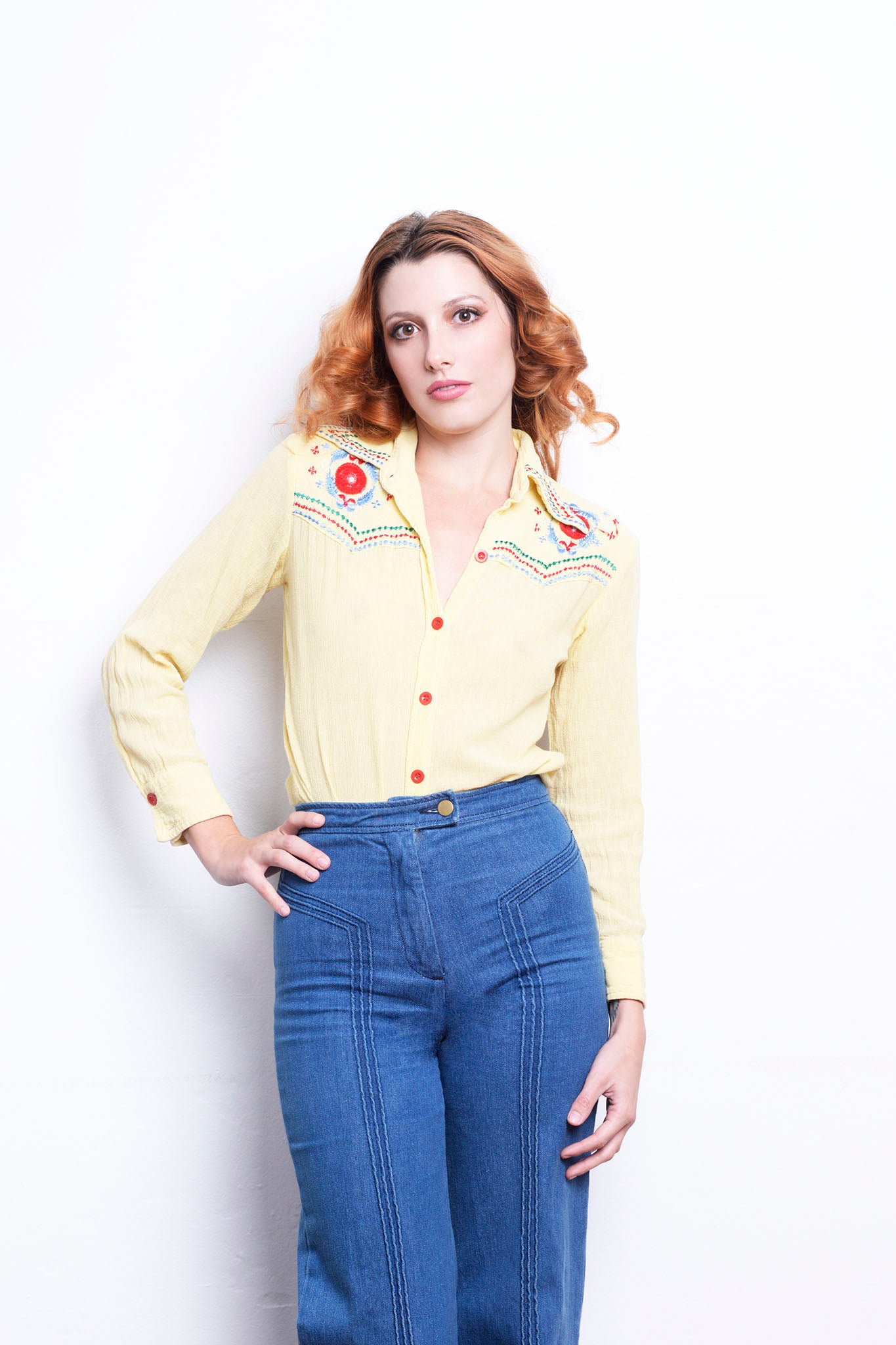 70s Embroidered Southwestern freeshipping - Lovers Vintage