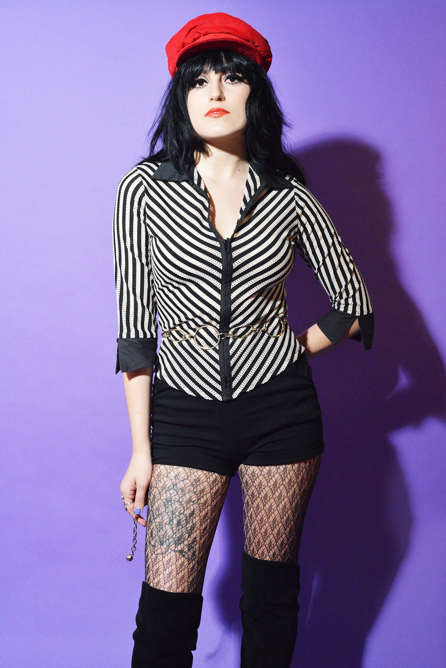 Vintage Vertical Nerve Shirt freeshipping - Lovers Vintage