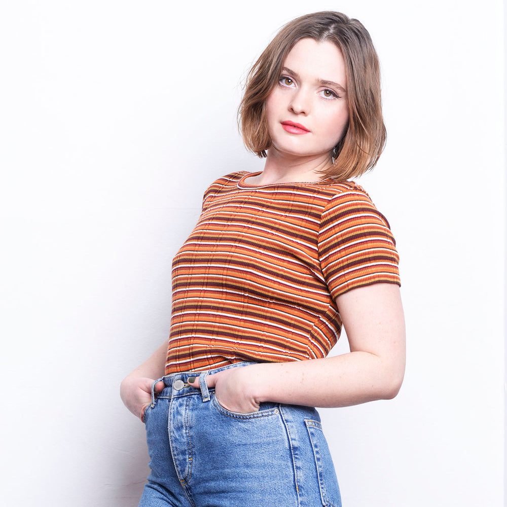 
                  
                    90s does 70s Basic Stripe tee freeshipping - Lovers Vintage
                  
                