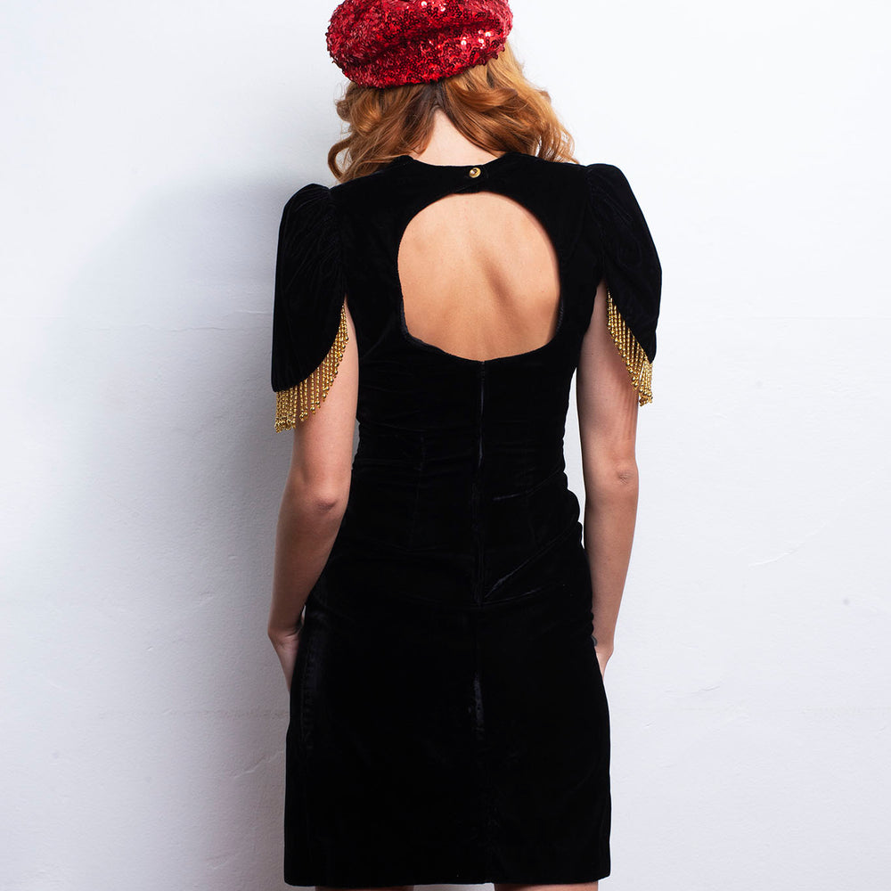 
                  
                    90s Party Dress Velvet freeshipping - Lovers Vintage
                  
                