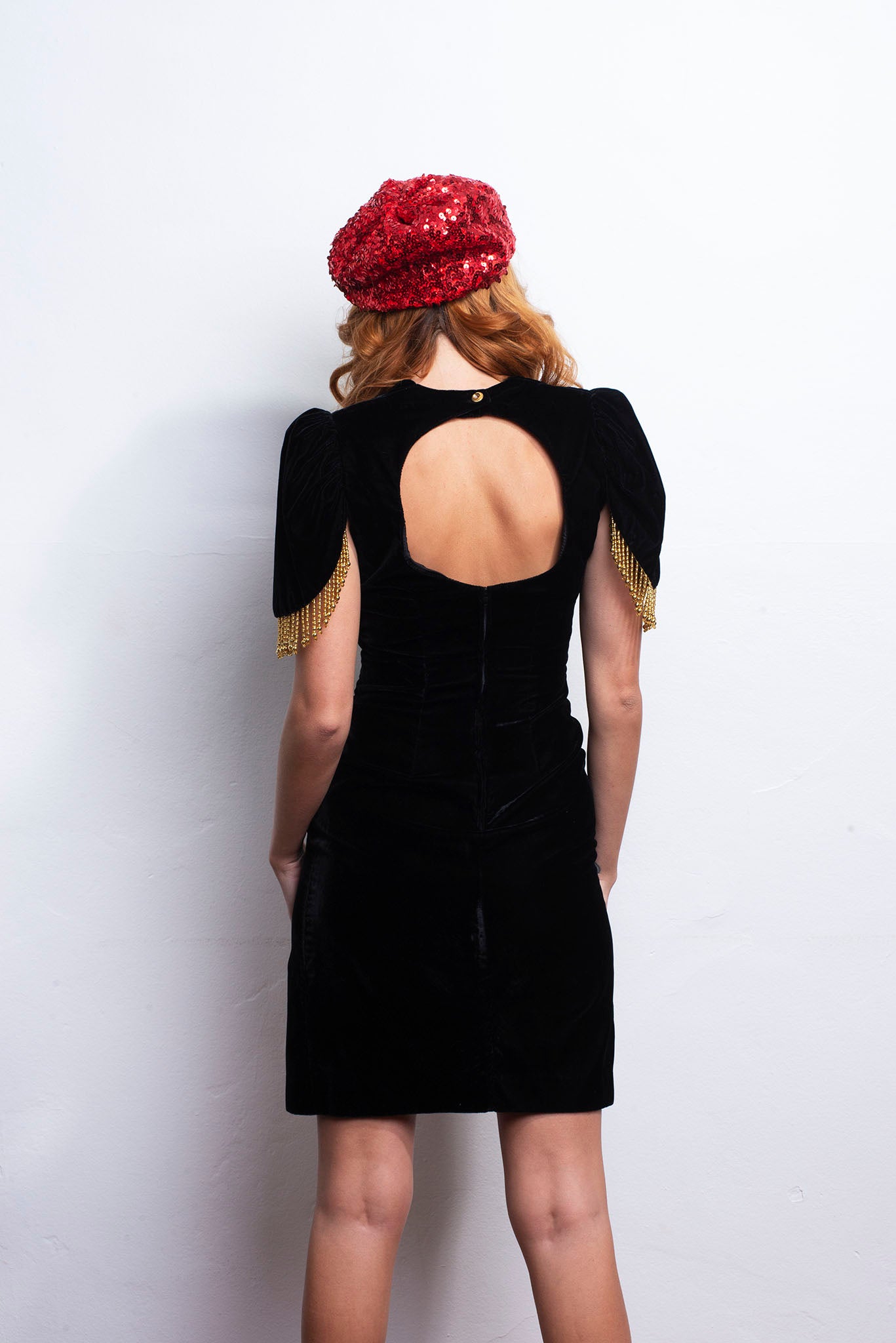 90s Party Dress Velvet freeshipping - Lovers Vintage