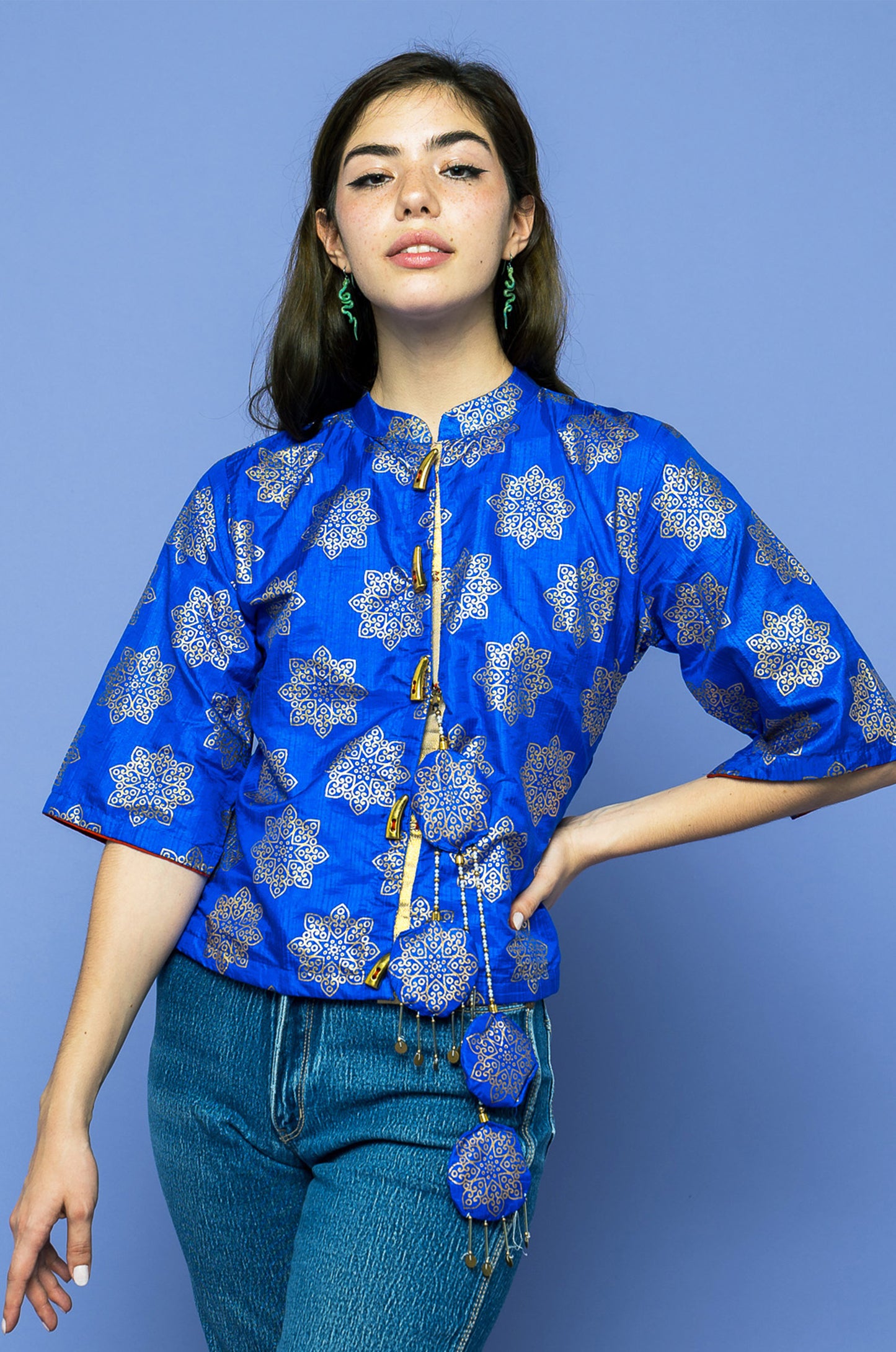 Vintage XS Fitted Kimono freeshipping - Lovers Vintage