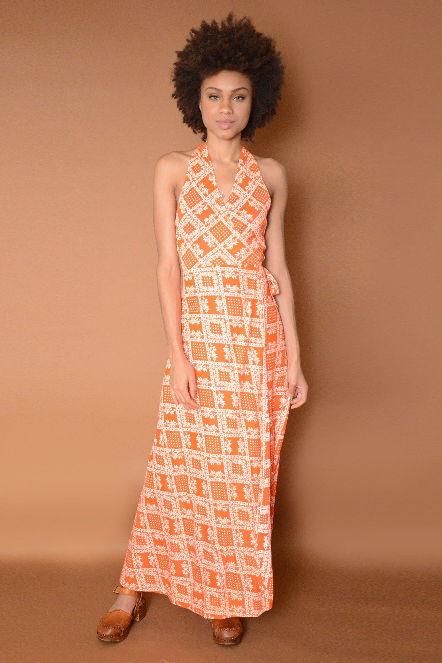 Maxi Feel Good Disco Halter freeshipping - Lovers Vintage
