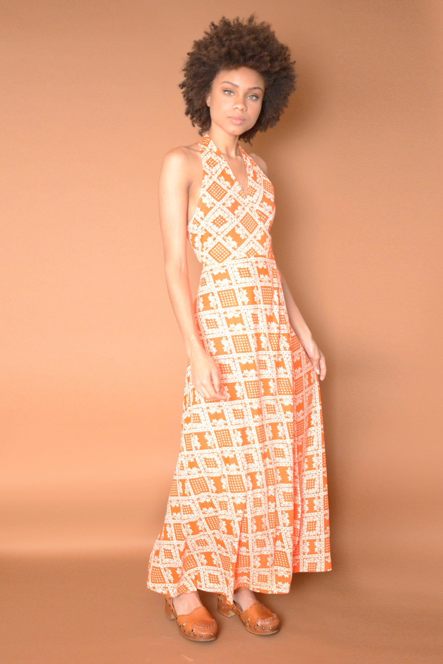 Maxi Feel Good Disco Halter freeshipping - Lovers Vintage