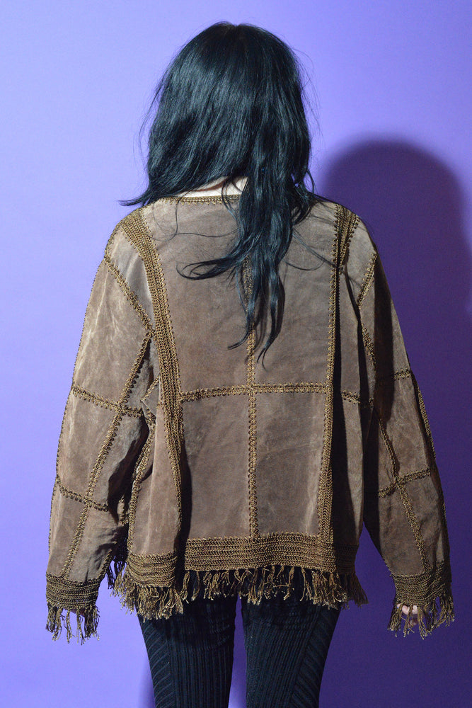 Lovers Vintage 70s Leather Patchwork Jacket freeshipping - Lovers Vintage