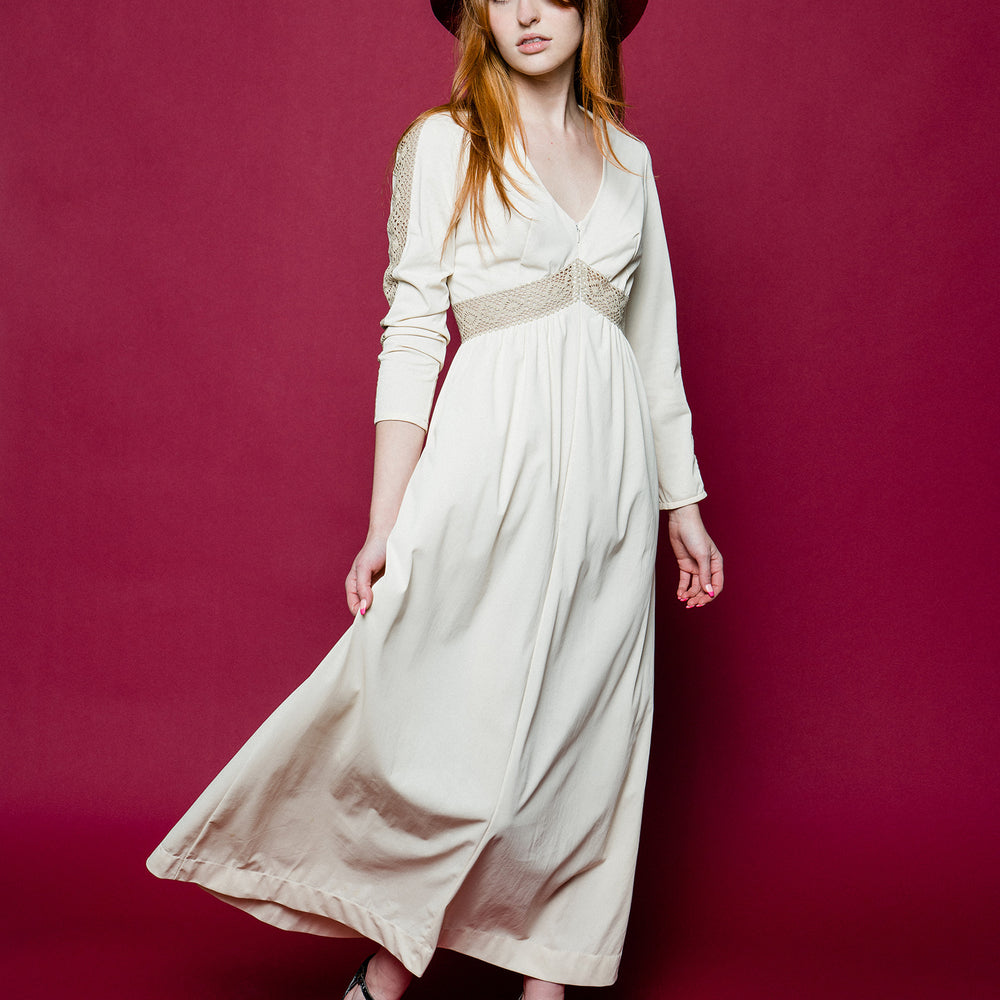 Maxi Boho Wedding Casual Dress freeshipping - Lovers Vintage