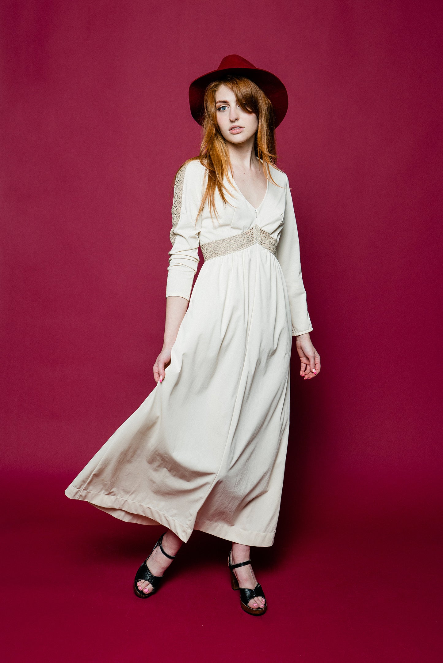 Maxi Boho Wedding Casual Dress freeshipping - Lovers Vintage