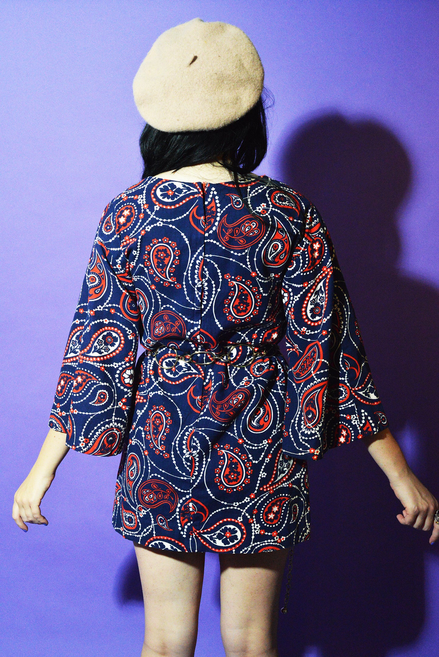 Lovers Vintage Summer's Paisley Bell Sleeve Tunic freeshipping - Lovers Vintage