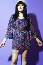 Lovers Vintage Summer's Paisley Bell Sleeve Tunic freeshipping - Lovers Vintage