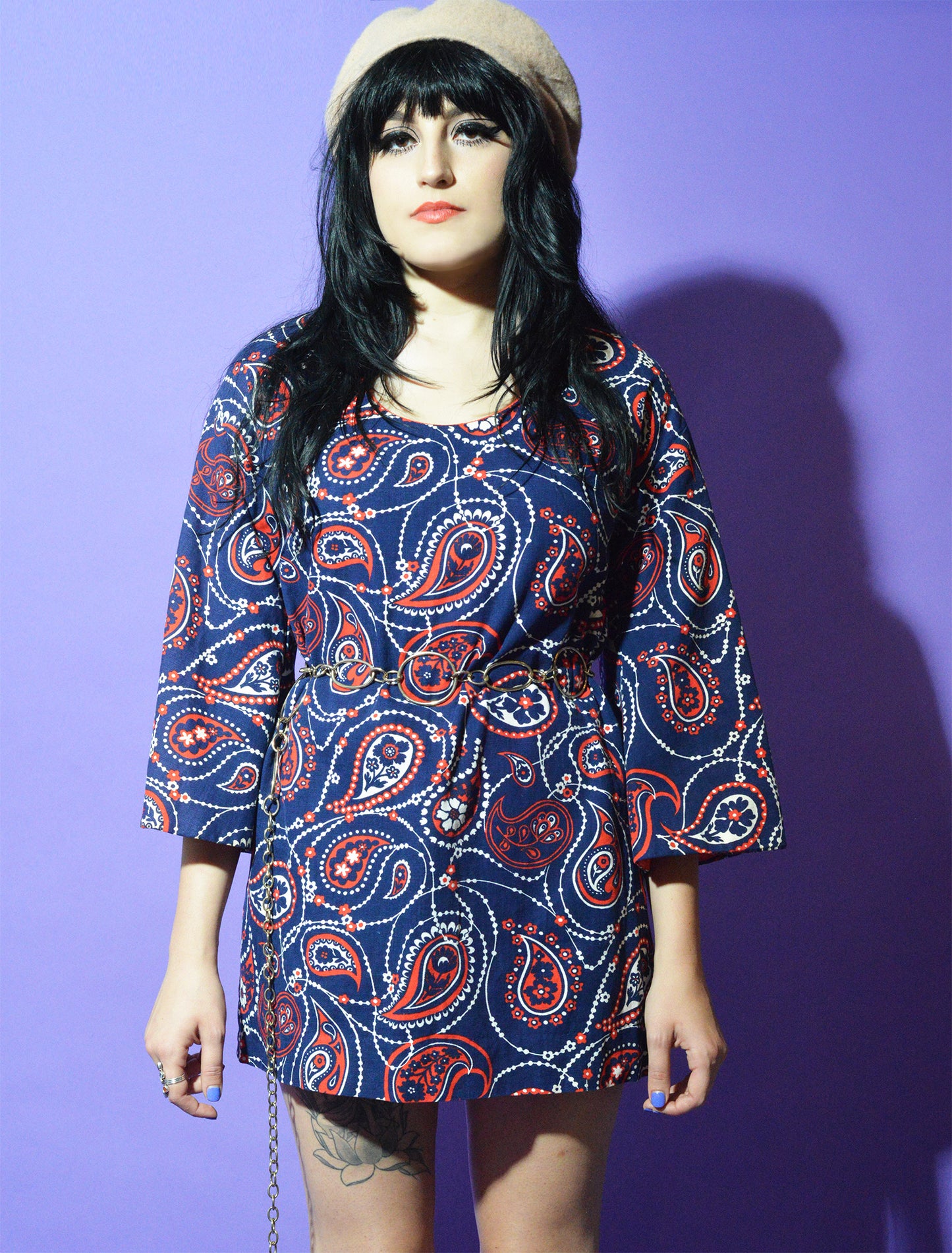 Lovers Vintage Summer's Paisley Bell Sleeve Tunic freeshipping - Lovers Vintage