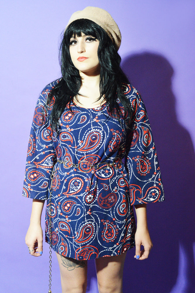 Lovers Vintage Summer's Paisley Bell Sleeve Tunic freeshipping - Lovers Vintage