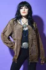 Lovers Vintage 70s Leather Patchwork Jacket freeshipping - Lovers Vintage