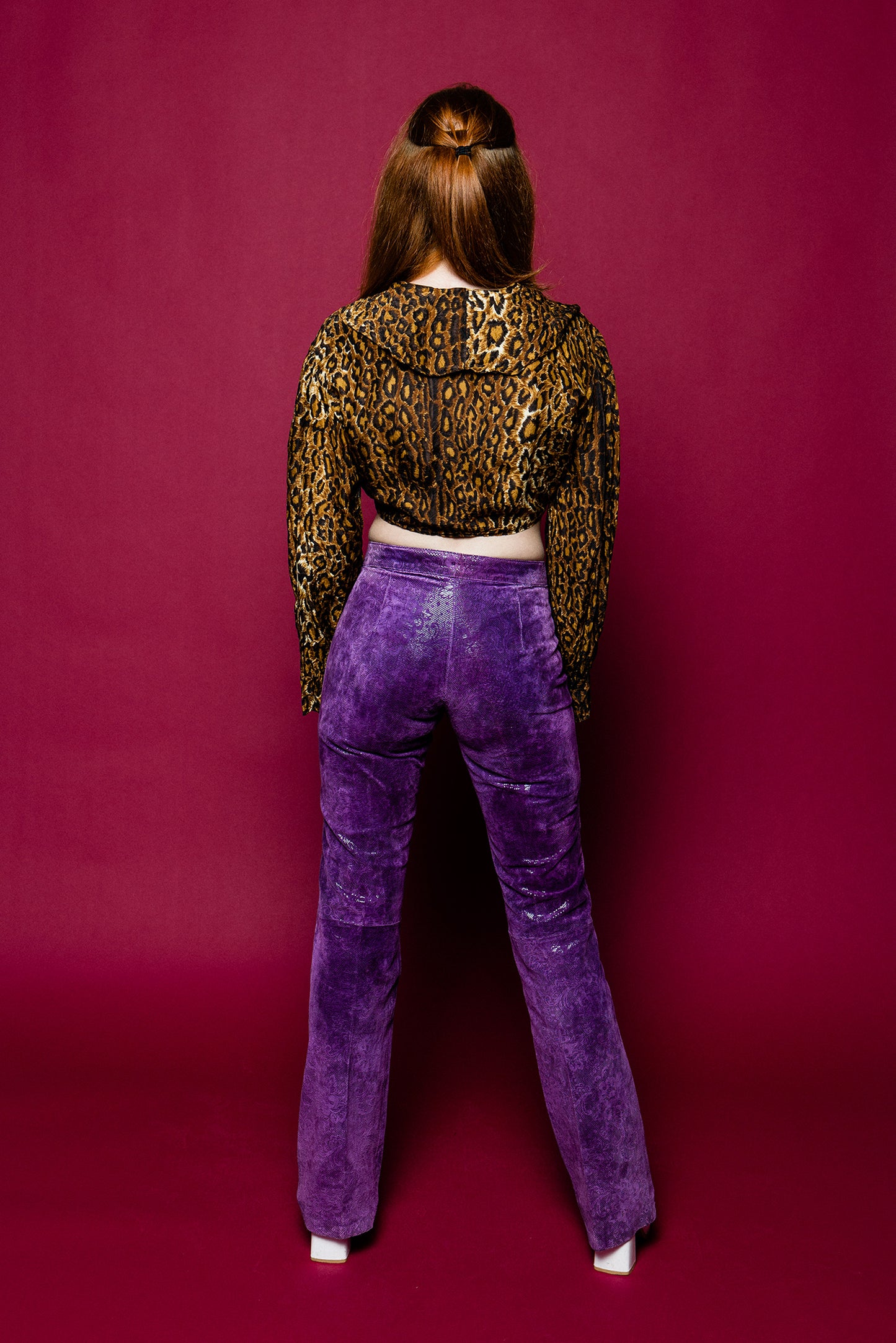 Vintage 80s/90s Wilson Leather Purple Haze Bottoms freeshipping - Lovers Vintage