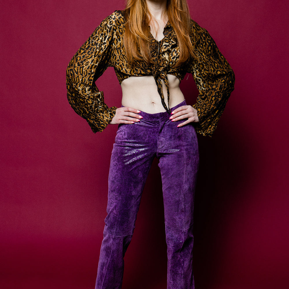 
                  
                    Vintage 80s/90s Wilson Leather Purple Haze Bottoms freeshipping - Lovers Vintage
                  
                