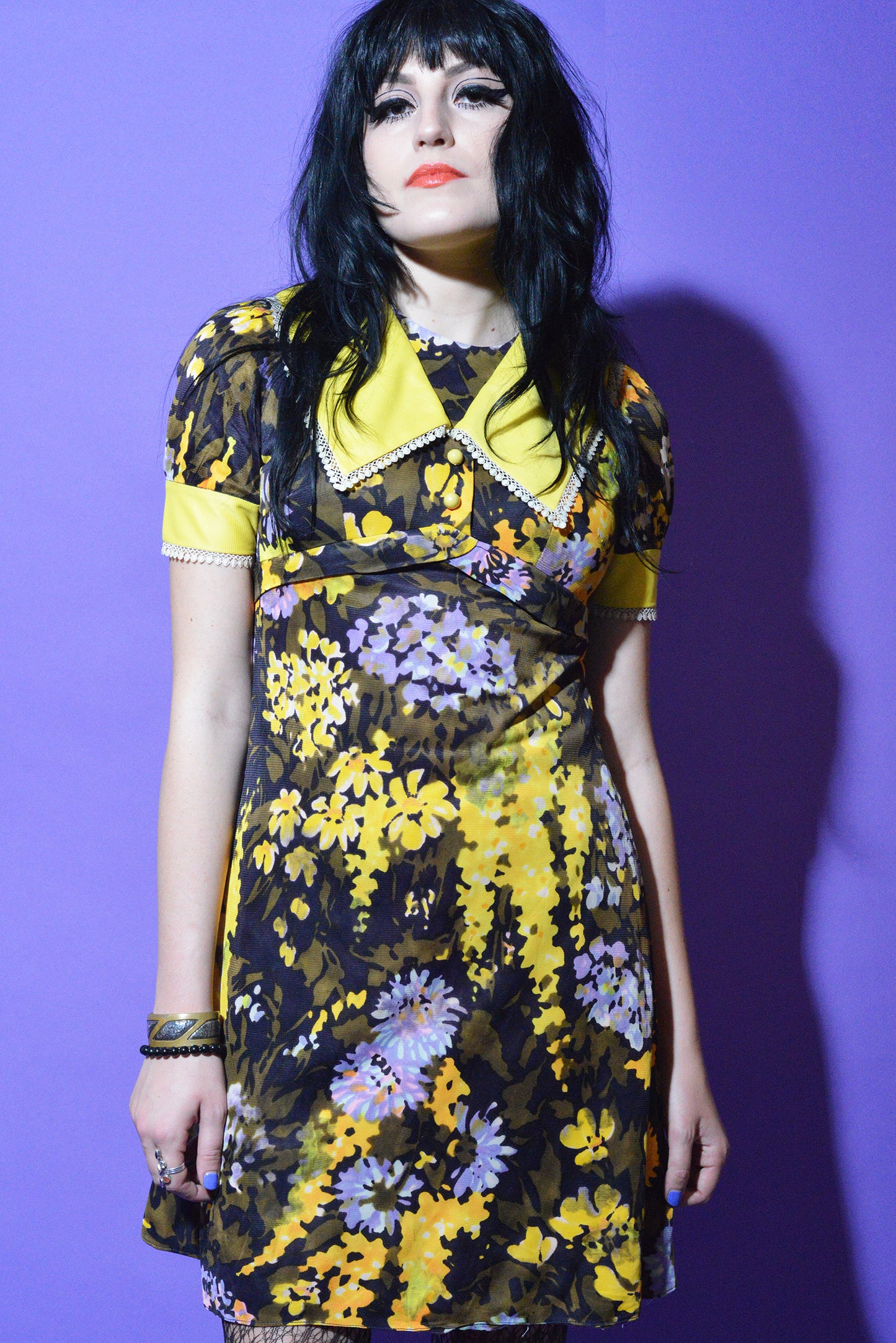 60s Flower Power Mod Money freeshipping - Lovers Vintage