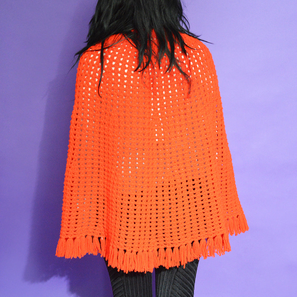 Vintage Crochet Cape freeshipping - Lovers Vintage