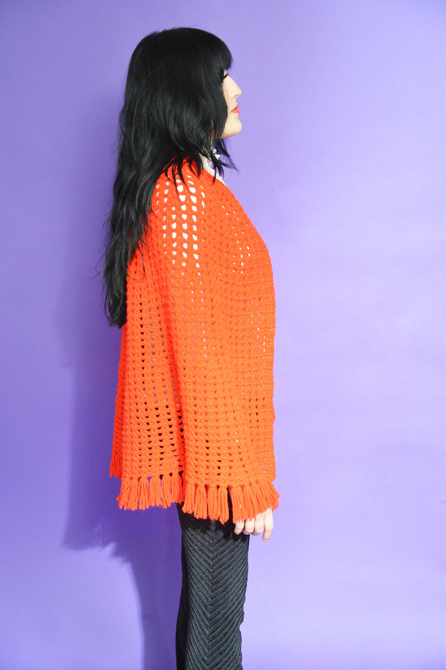 Vintage Crochet Cape freeshipping - Lovers Vintage