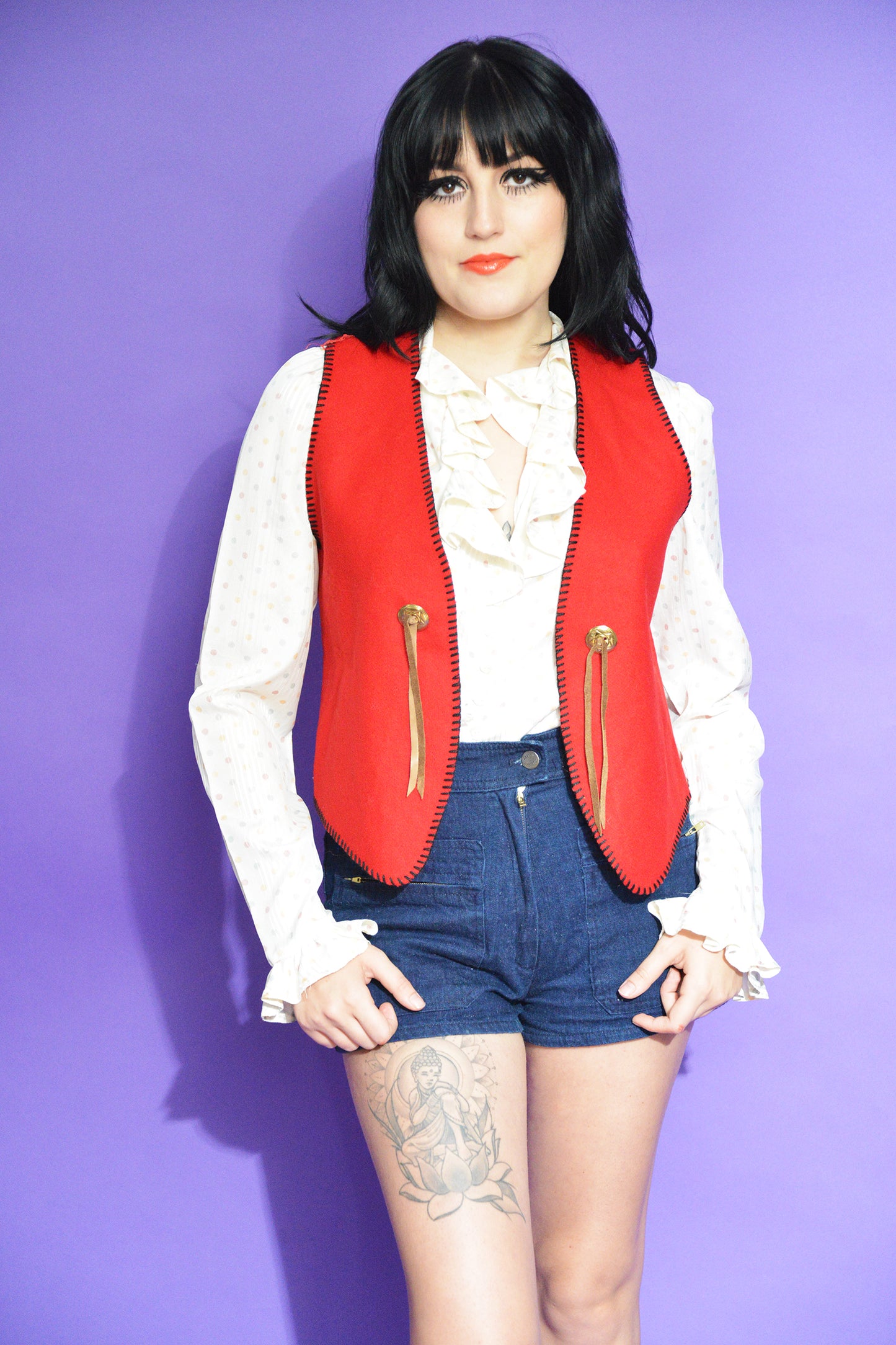 Southern Girl Vintage Vest freeshipping - Lovers Vintage