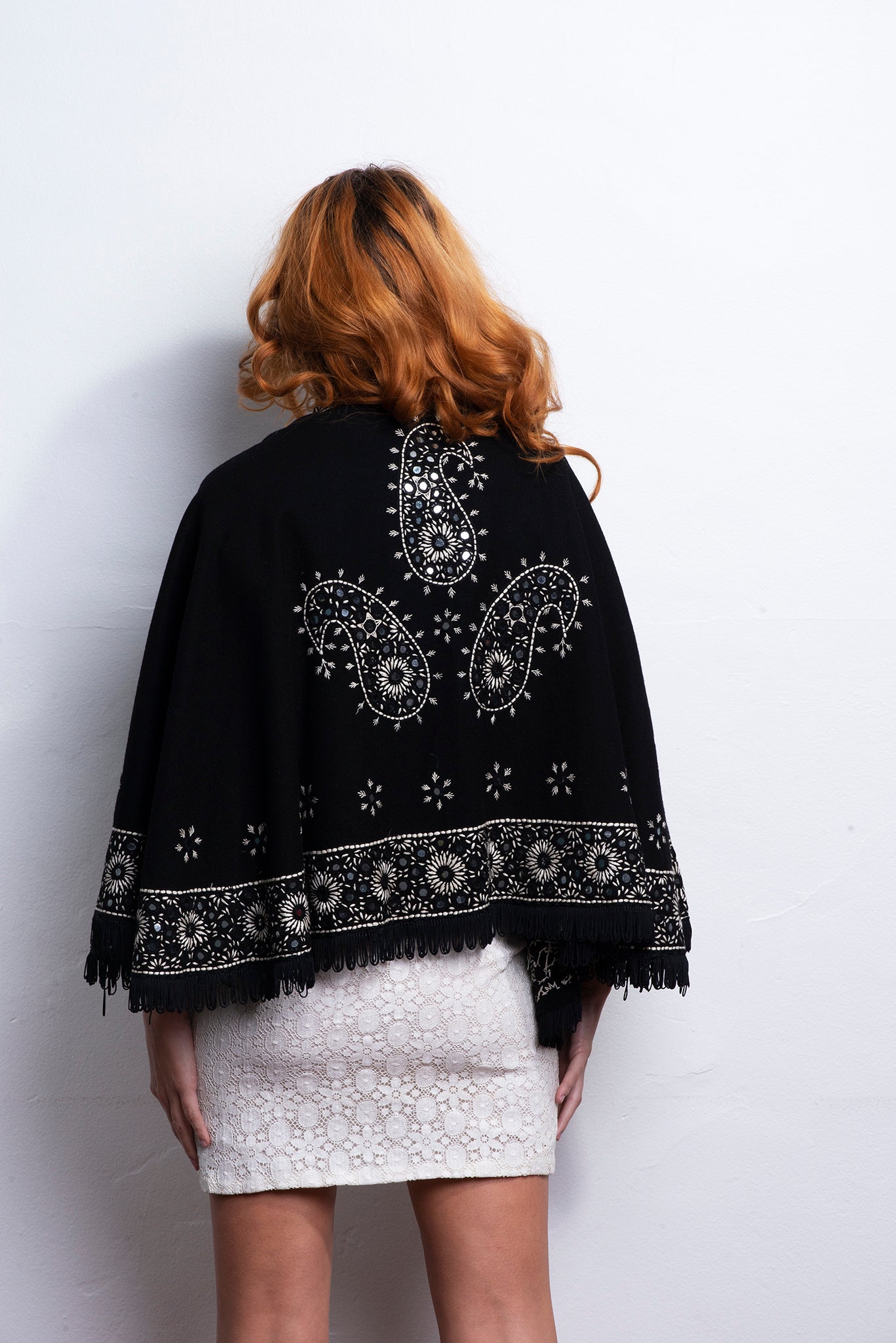 Vintage Poncho Embroidery freeshipping - Lovers Vintage