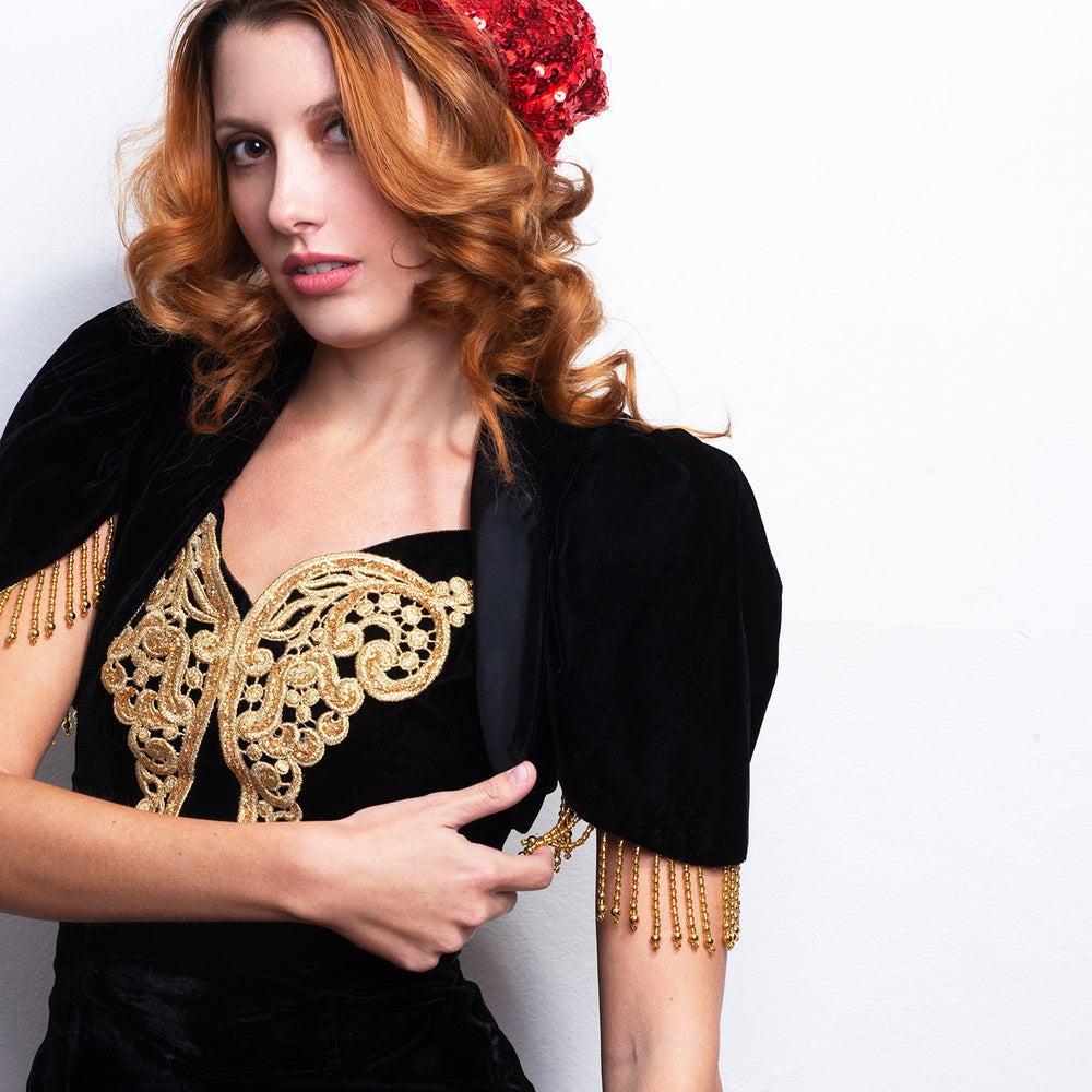 
                  
                    90s Party Dress Velvet freeshipping - Lovers Vintage
                  
                