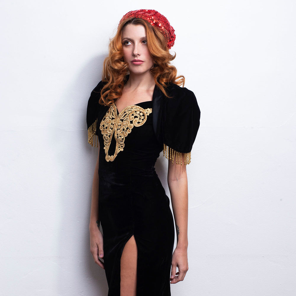 
                  
                    90s Party Dress Velvet freeshipping - Lovers Vintage
                  
                