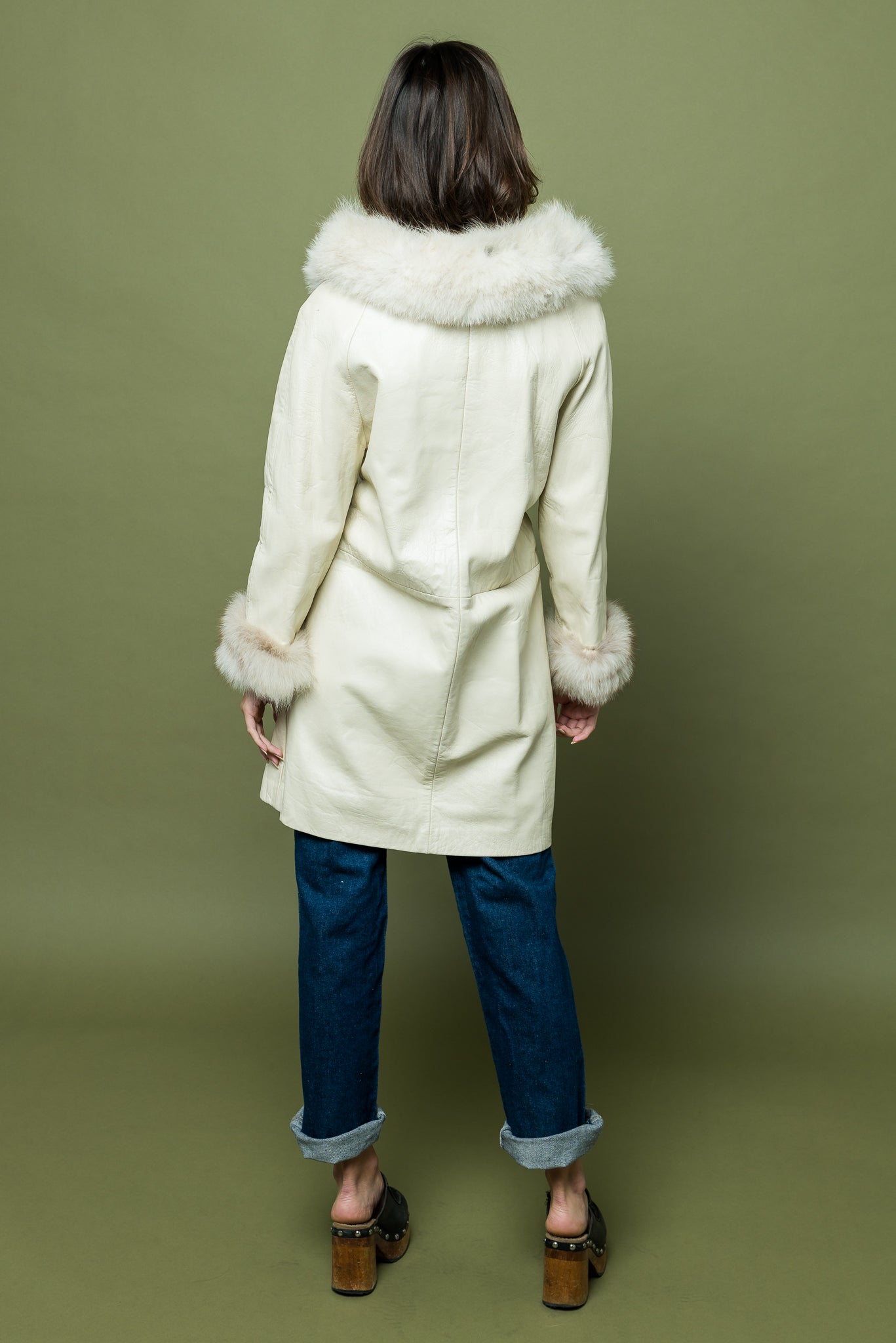 Vintage Sixties Coat Fur Trim freeshipping - Lovers Vintage