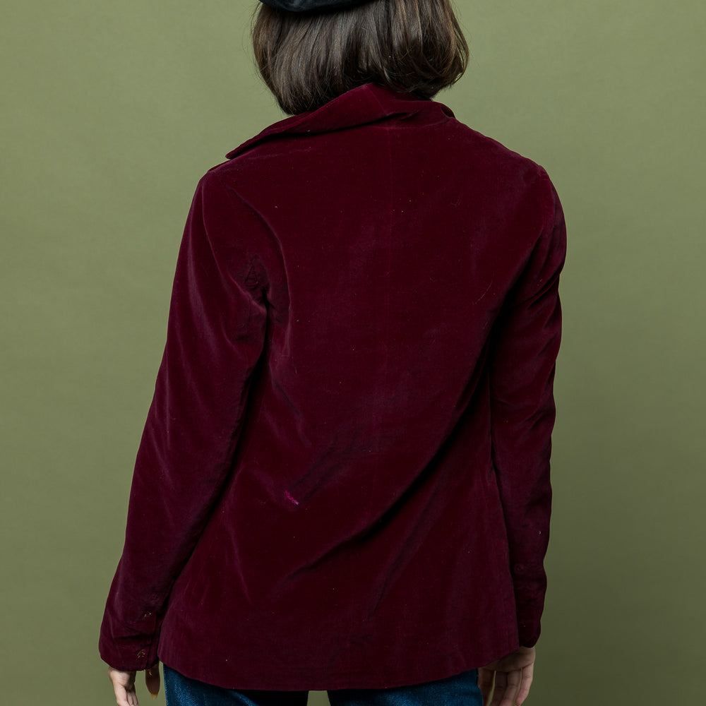 
                  
                    Burgundy Room Library Velvet Jacket freeshipping - Lovers Vintage
                  
                