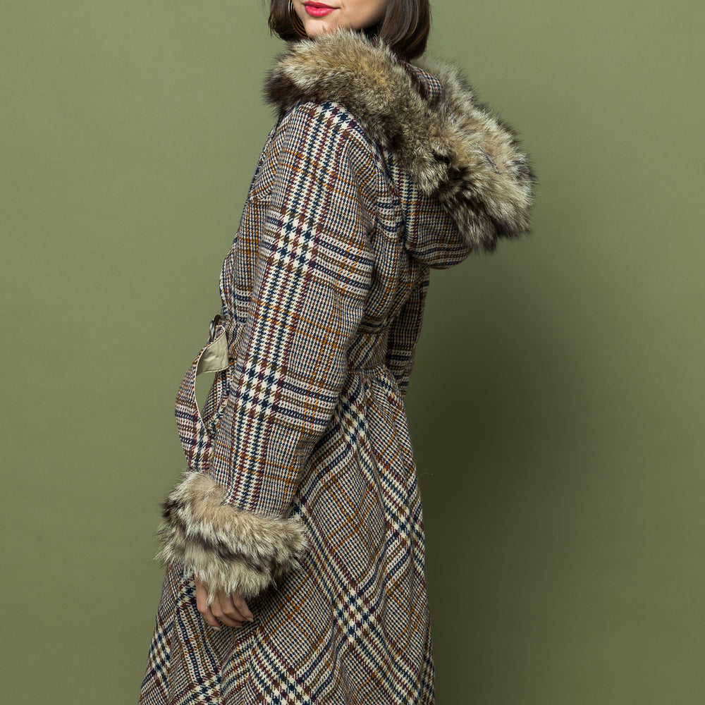 
                  
                    Vintage Hooded Tweed Midi freeshipping - Lovers Vintage
                  
                