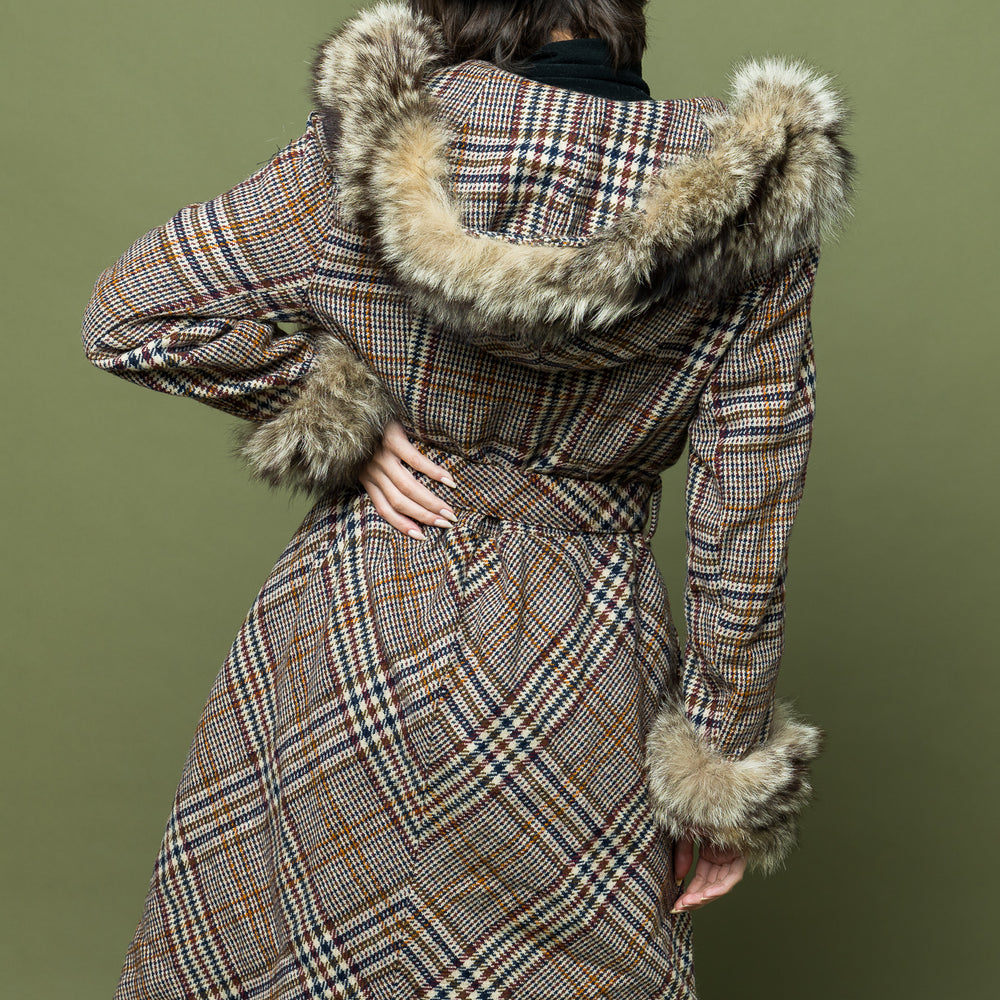 
                  
                    Vintage Hooded Tweed Midi freeshipping - Lovers Vintage
                  
                