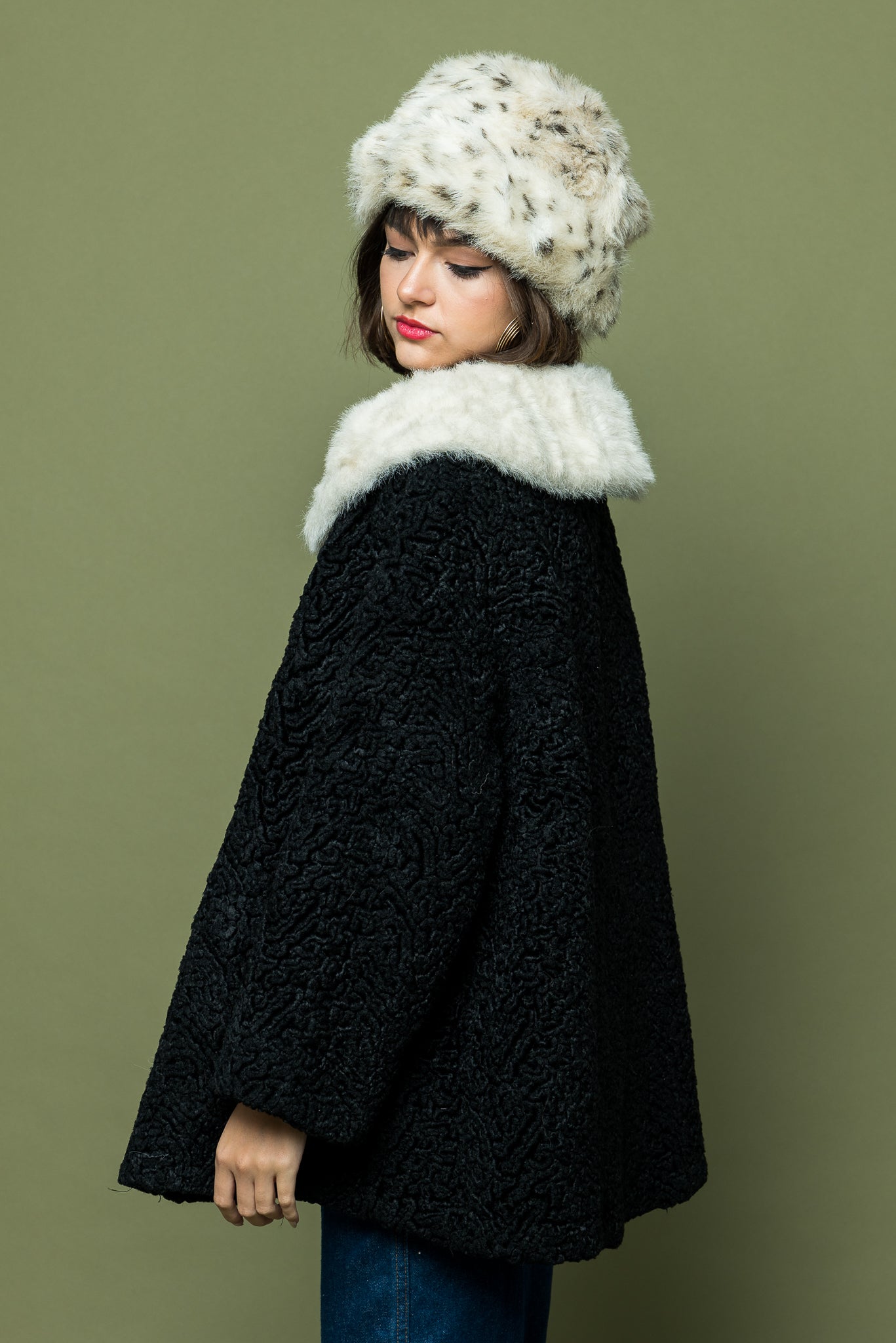 Vintage Fur Trim Coat freeshipping - Lovers Vintage