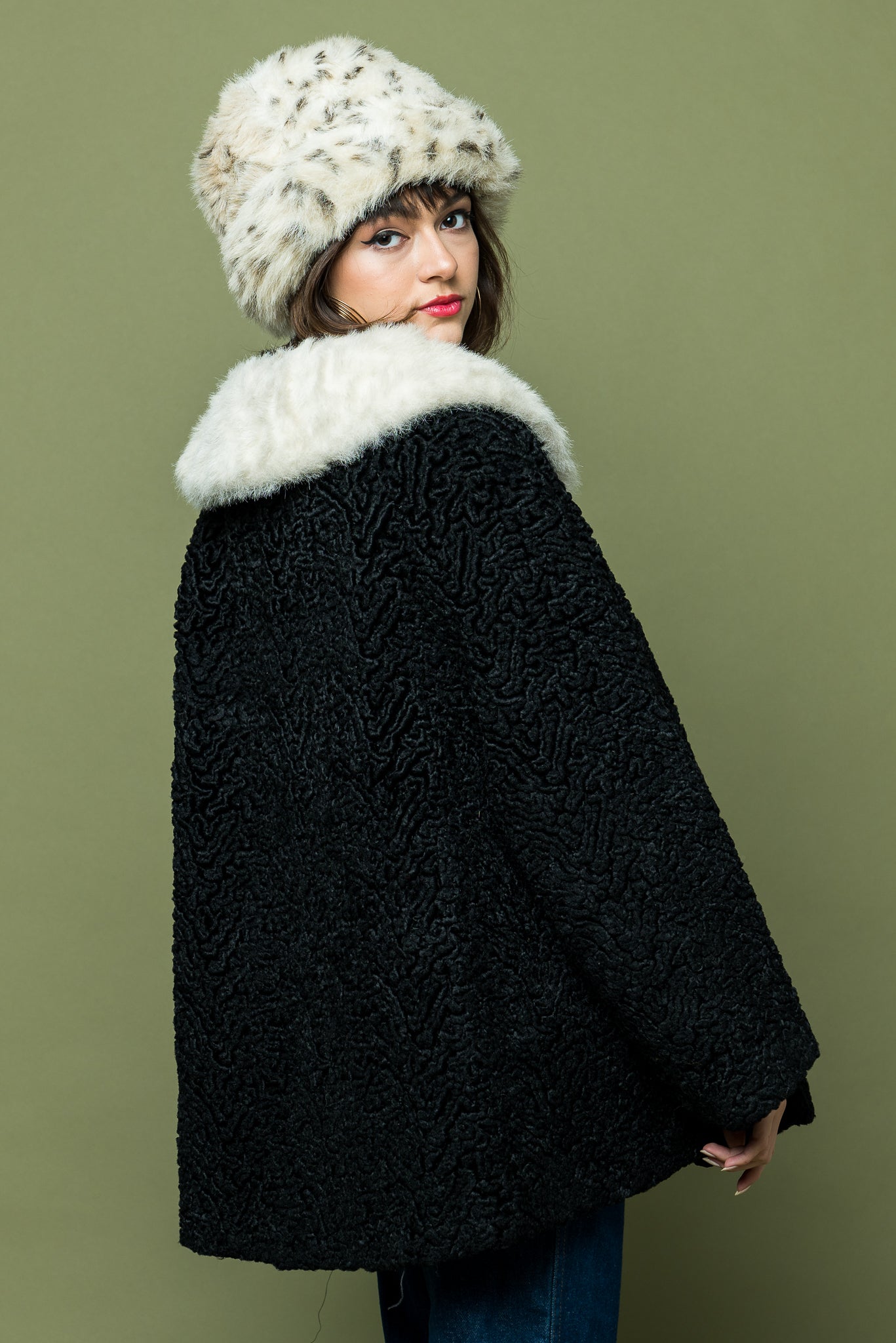 Vintage Fur Trim Coat freeshipping - Lovers Vintage