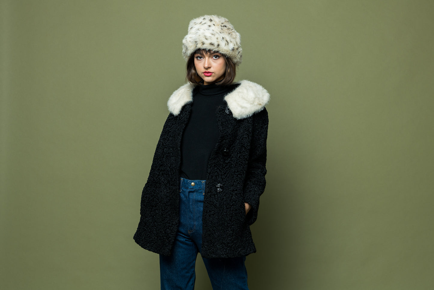 Vintage Fur Trim Coat freeshipping - Lovers Vintage