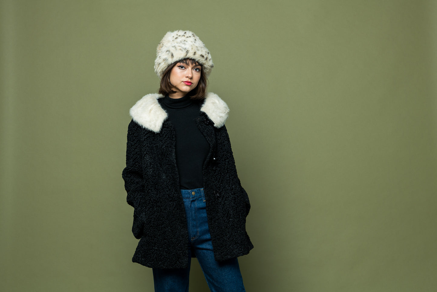 Vintage Fur Trim Coat freeshipping - Lovers Vintage