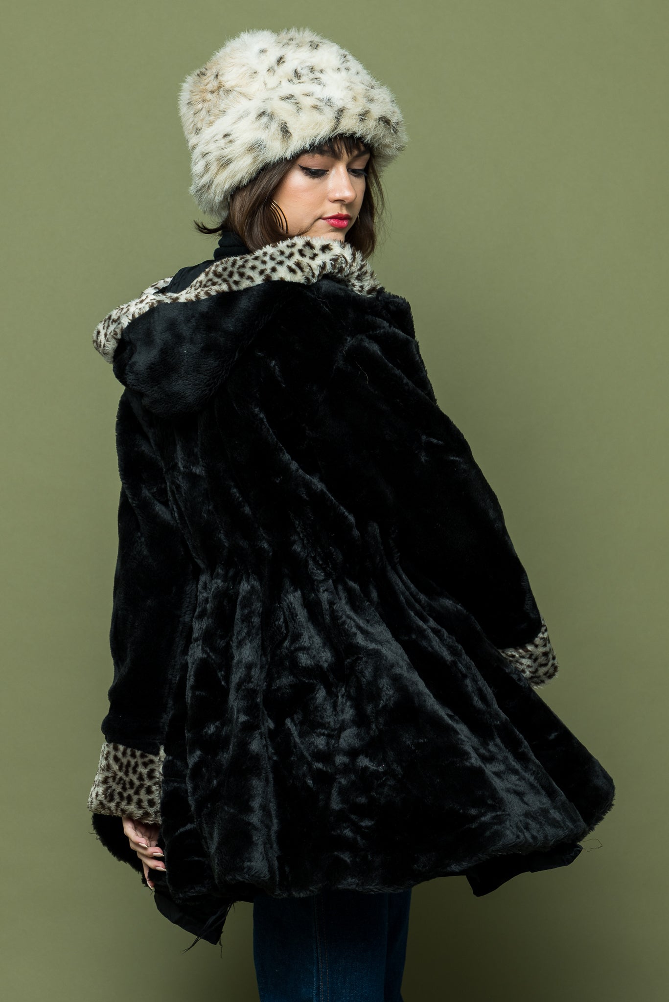 Vintage Leopard Ladies Coat freeshipping - Lovers Vintage