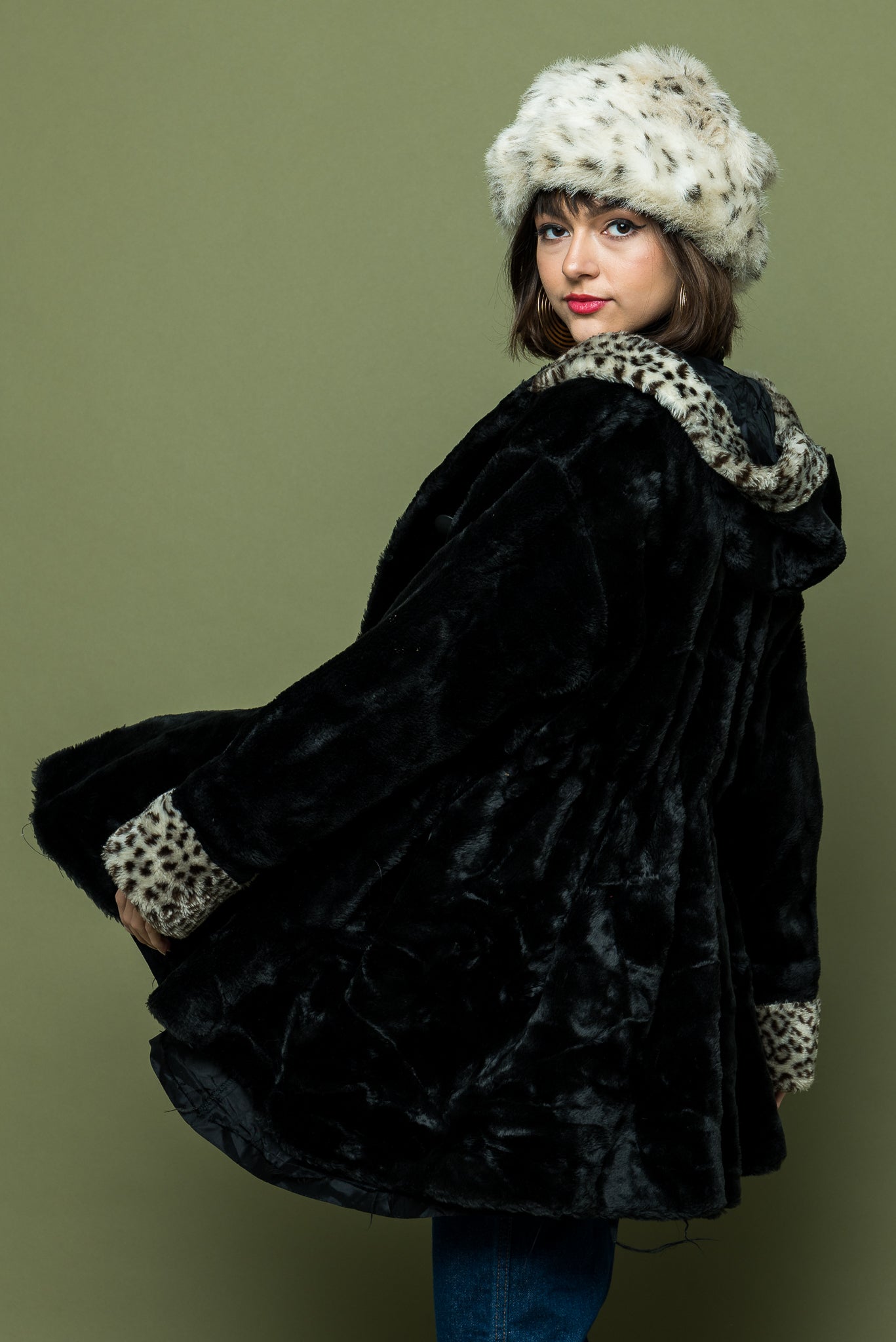 Vintage Leopard Ladies Coat freeshipping - Lovers Vintage