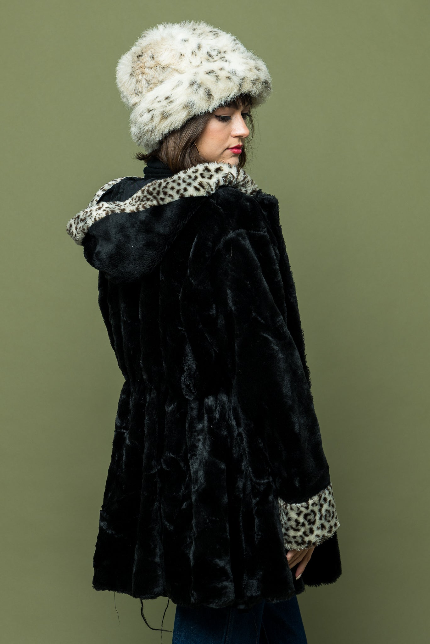 Vintage Leopard Ladies Coat freeshipping - Lovers Vintage