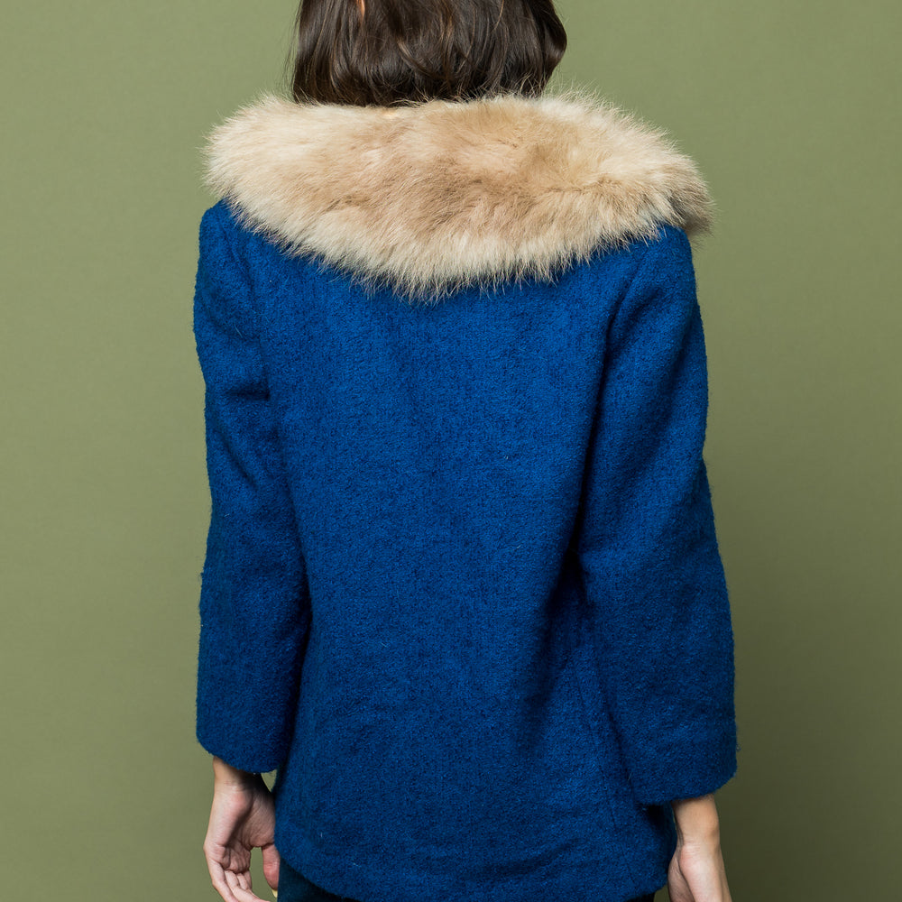 
                  
                    Lady Blue Vintage Fur Jacket freeshipping - Lovers Vintage
                  
                