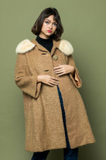 Vintage Mod Fur Trim Jacket freeshipping - Lovers Vintage