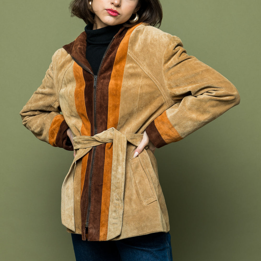 
                  
                    Vintage Seventies Suede Hoodie Jacket freeshipping - Lovers Vintage
                  
                
