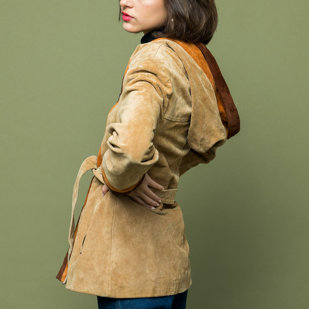 
                  
                    Vintage Seventies Suede Hoodie Jacket freeshipping - Lovers Vintage
                  
                