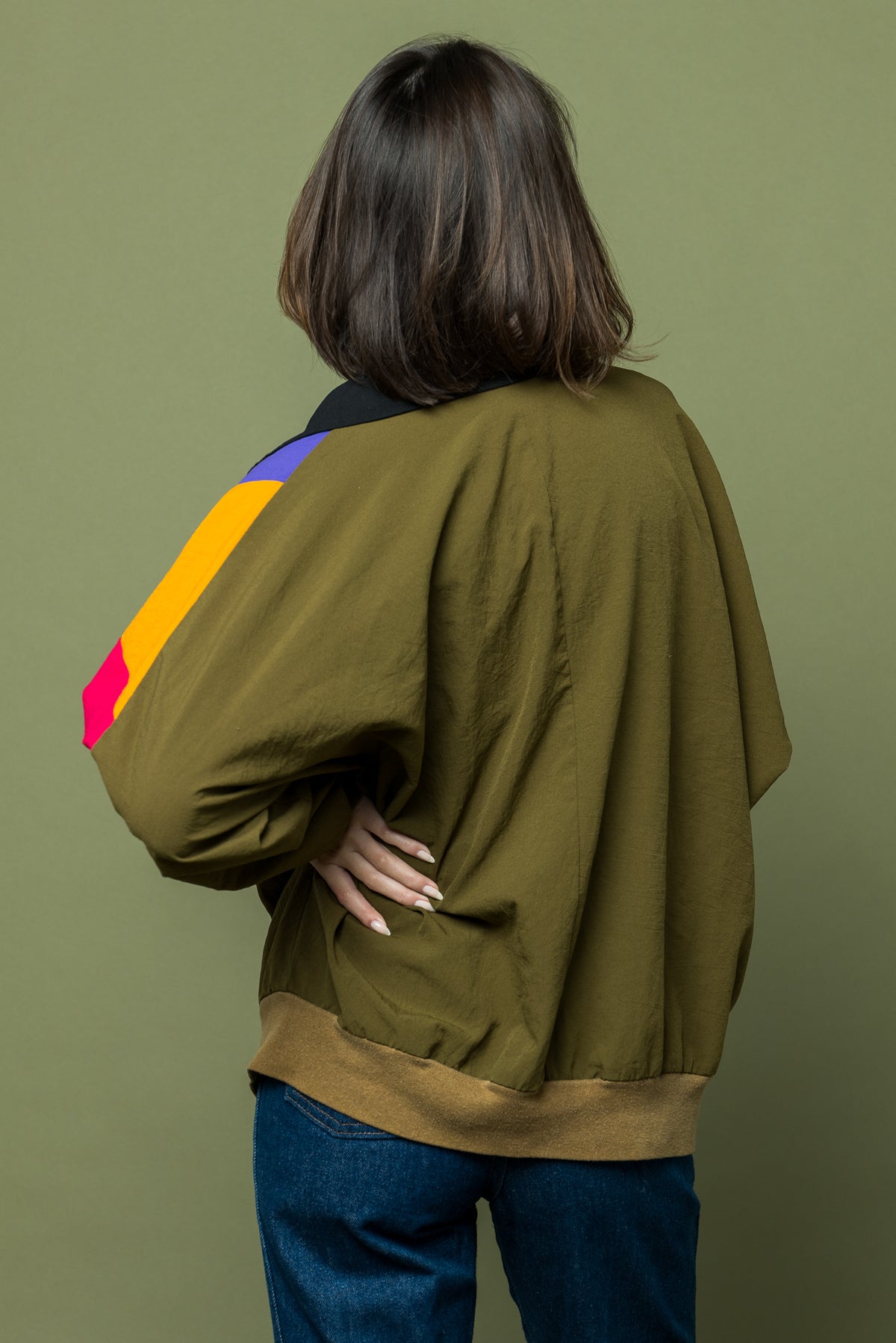 Retro Color Block Jacket Nineties are Fun Color Block Jacket freeshipping - Lovers Vintage