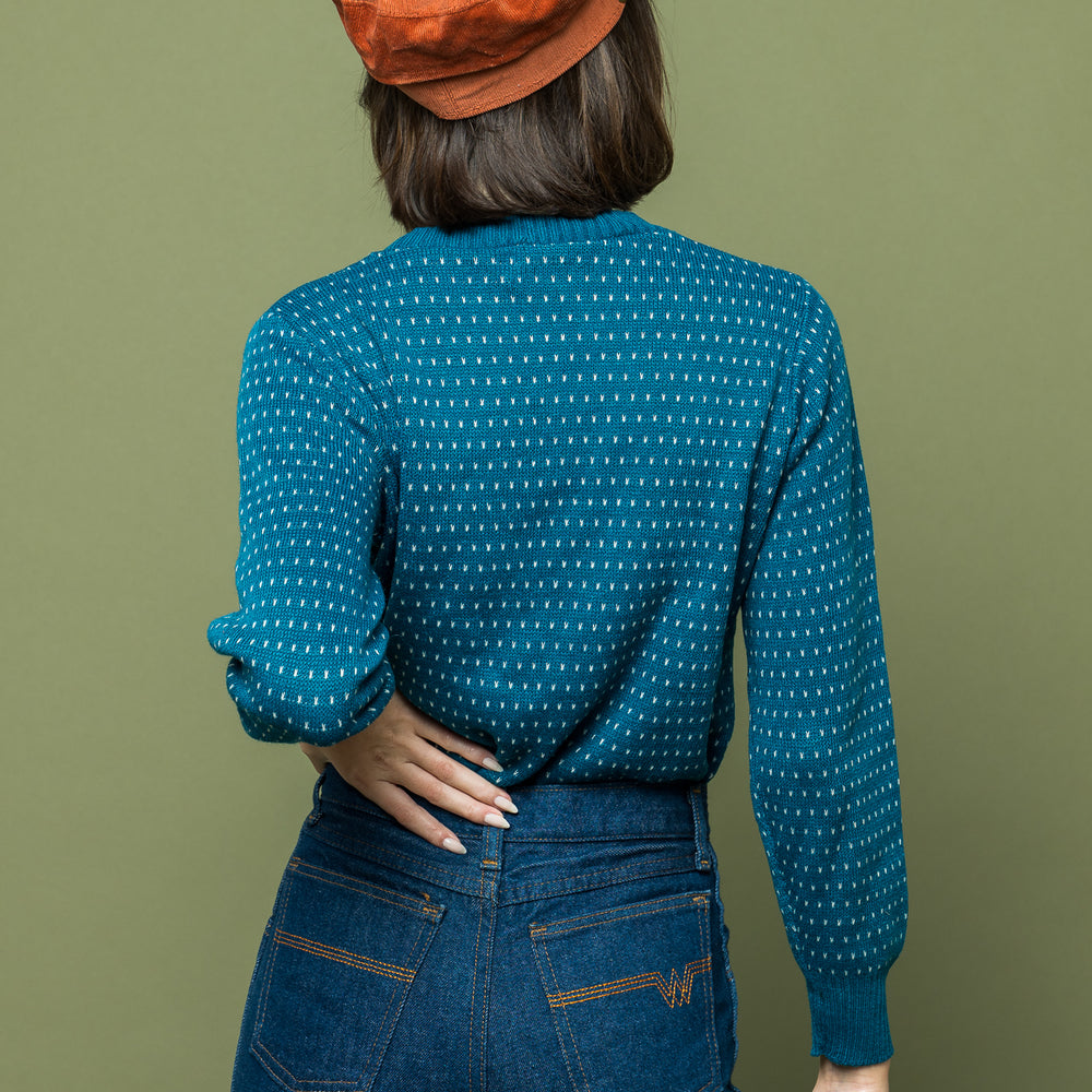 
                  
                    Teal Dotted Pullover freeshipping - Lovers Vintage
                  
                