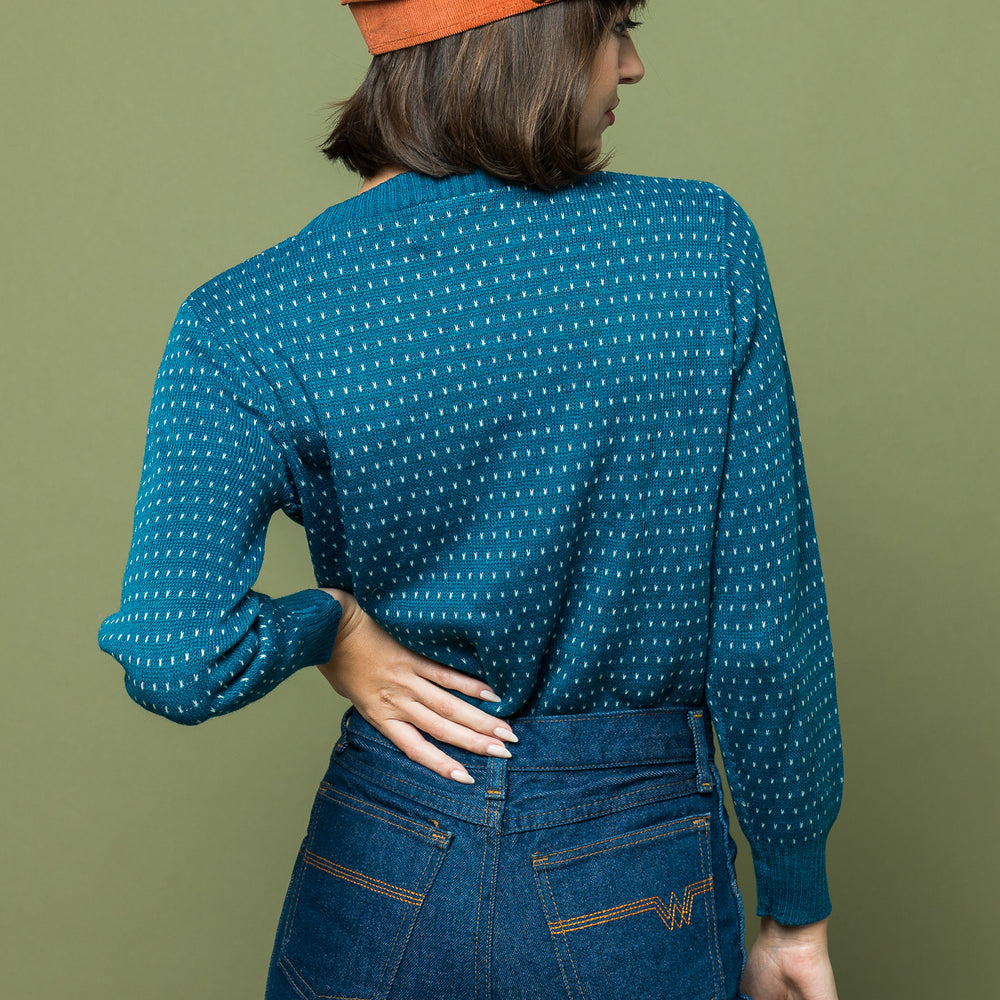 
                  
                    Teal Dotted Pullover freeshipping - Lovers Vintage
                  
                