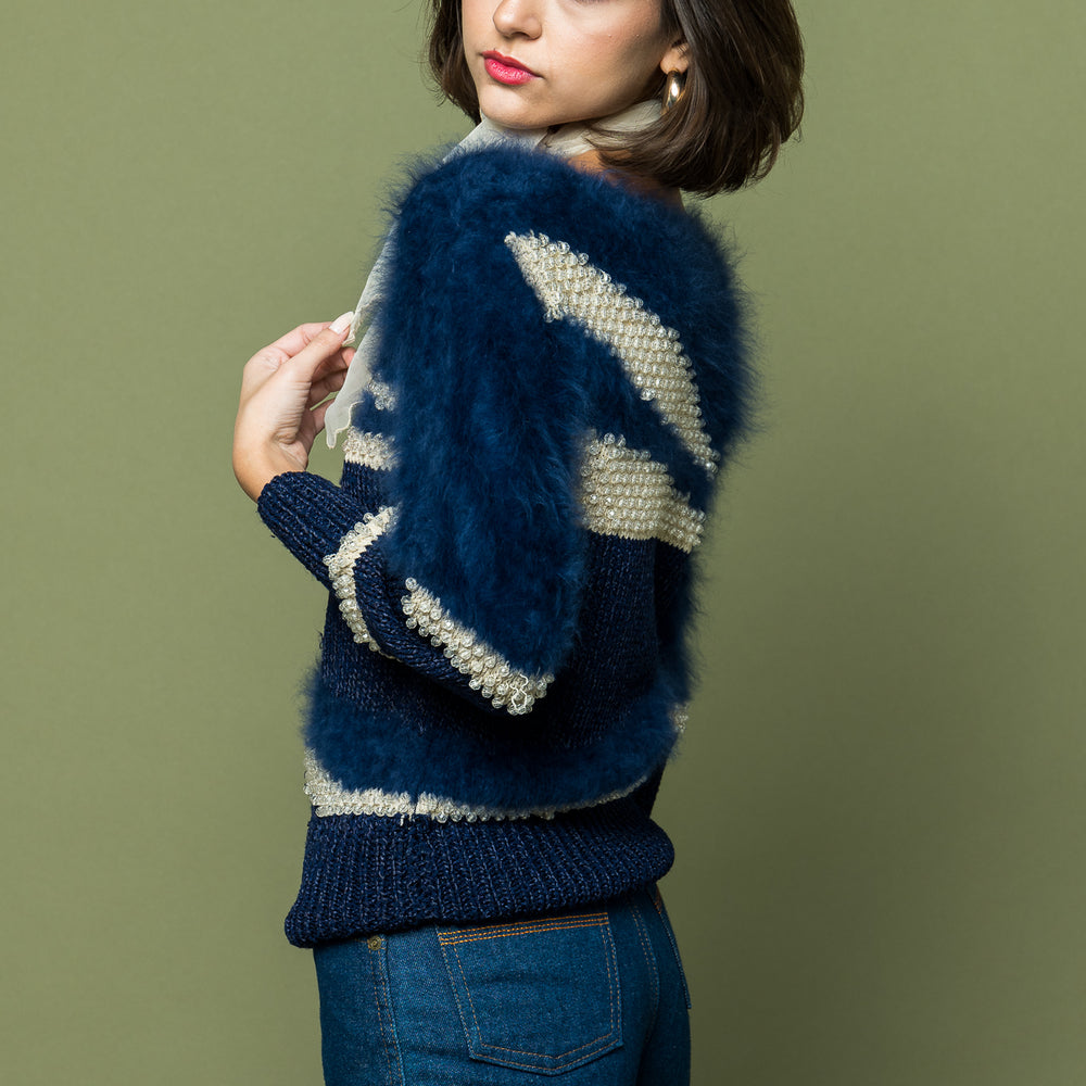 Vintage Angora Holiday Sweater freeshipping - Lovers Vintage