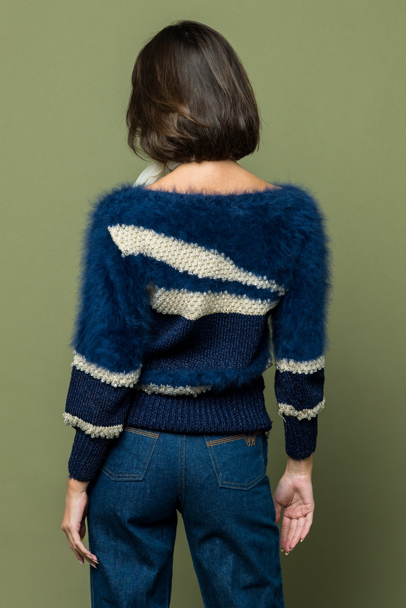 Vintage Angora Holiday Sweater freeshipping - Lovers Vintage